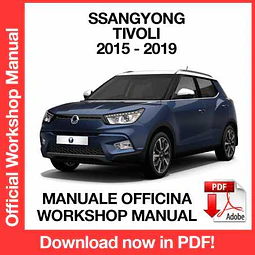 Manuale Officina Ssangyong Tivoli X100 (2015-2016-2017-2018-2019) (EN)