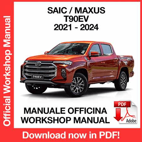 Manuale Officina Saic Maxus T90EV (2021-2022-2023-2024) (EN)