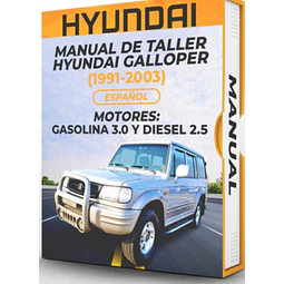 Manuale di officina Hyundai Galloper (1991-2003) (Spag)