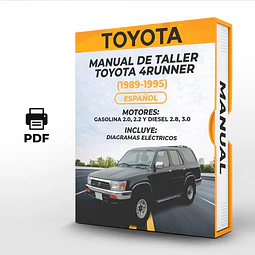 Manuale di officina Toyota 4Runner (1989-1995) (Spag)