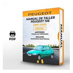 Manuale di officina Peugeot 106 (1991-2003) (Spag)