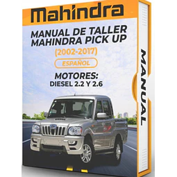 Manuale di officina (Spag) per Mahindra Pick Up (2002-2017)