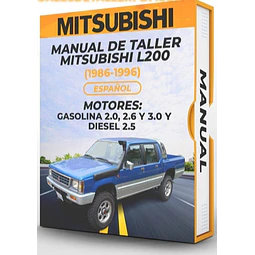 Manuale d'officina Mitsubishi L200 (1986-1996) (Spag)