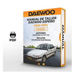 Manuale di officina Daewoo Espero (1990-1997) (Spag)