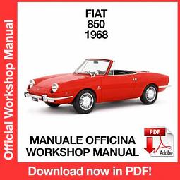 Manuale Officina Fiat 850 (1968) (EN)