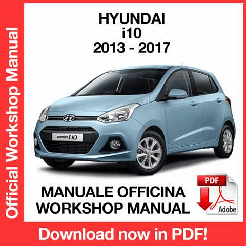 Manuale Officina Hyundai i10 (2013-2014-2015-2016-2017) (EN)