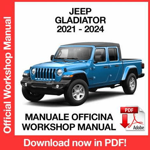 Manuale Officina Jeep Gladiator JT (2021-2002-2003-2024) (EN)
