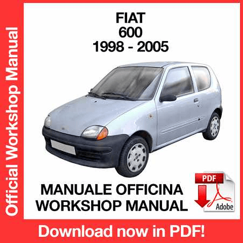 Manuale Officina Fiat 600 (1998-1999-2000-2001- 2002-2003-2004-2005) (EN)