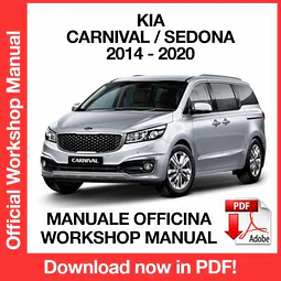 Manuale Officina Kia Carnival Sendona (2014-2015-2016-2017-2018-2019-2020) (EN)