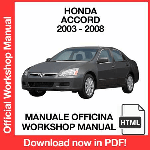 Manuale Officina Honda Accord (2003-2004-2005-2006-2007-2008) (EN)