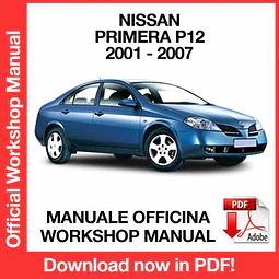 Manuale Officina Nissan Primera P12 (2001-2002-2003-2004-2005-2006-2007) (EN)