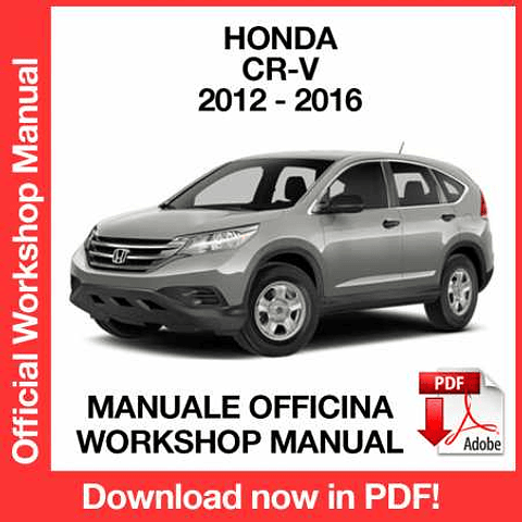 Manuale Officina Honda C-RV CRV (2012-2013-2014-2015-2016) (EN)