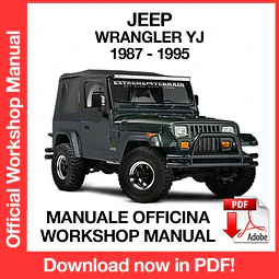 Manuale Officina Jeep Wrangler YJ (1987-1988-1989-1990-1991-1992-1993-1994-1995) (EN)