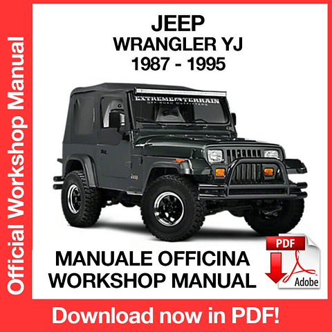 Manuale Officina Jeep Wrangler YJ (1987-1988-1989-1990-1991-1992-1993-1994-1995) (EN)