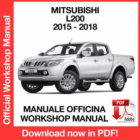 Manuale Officina Mitsubishi L200 Triton (2015-2016-2017-2018) (EN)