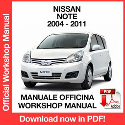 Manuale Officina Nissan Note E11 (2004-2005-2006-2007-2008-2009-2010-2011) (EN)