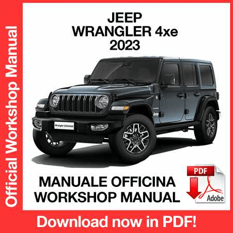 Manuale Officina Jeep Wrangler JL 4xe Phev (2023) (EN)