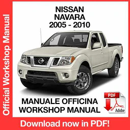 Manuale Officina Nissan Navara D40 (2005-2006-2007-2008-2009-2010) (EN)