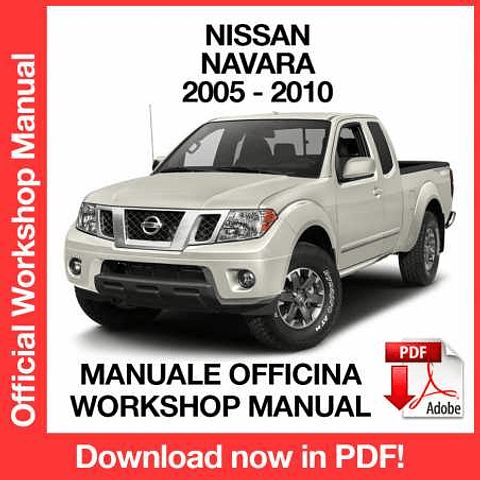 Manuale Officina Nissan Navara D40 (2005-2006-2007-2008-2009-2010) (EN)