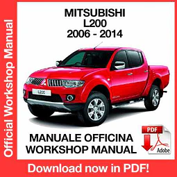 Manuale Officina Mitsubishi L200 Triton (2006-2007-2008-2009-2010-2011-2012-2013-2014) (EN)