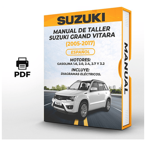 Manuale di officina Suzuki Grand Vitara (2005-2017) 1.6, 2.0, 2.4, 2.7 E 3.2