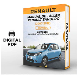 Manuale di officina Renault Sandero (2007-2012) 1.0, 1.2, 1.4, 1.6 E DIESEL 1.5