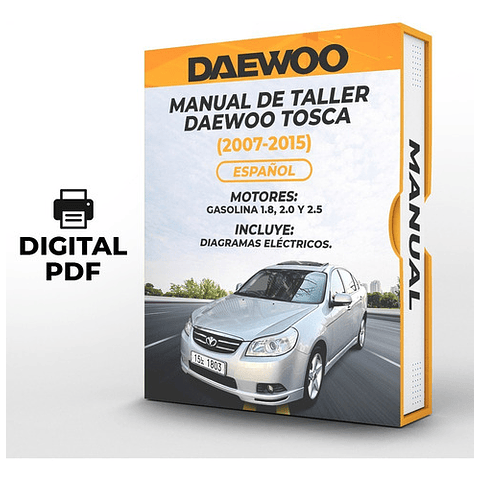 Manuale di officina Daewoo Tosca (2007, 2008, 2009, 2010, 2011, 2012, 2013, 2014, 2015) ***