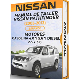 Manuale di officina Nissan Pathfinder (2005, 2006, 2007, 2008, 2009, 2010, 2011, 2012) 4.0 E 5.6 // 2.5 E 3.0