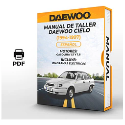 Manuale di officina Daewoo Cielo (1994, 1995, 1996, 1997) 1.5 E 1.6