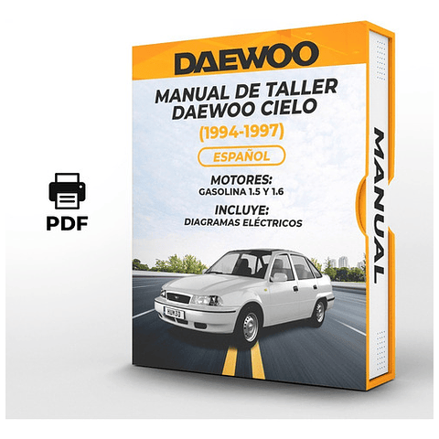 Manuale di officina Daewoo Cielo (1994, 1995, 1996, 1997) 1.5 E 1.6