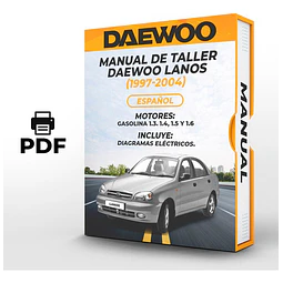 Manuale officina Daewoo Lanos (1997, 1998, 1999, 2000, 2001, 2002, 2003, 2004)