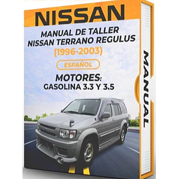 Manuale di officina Nissan Terrano Regulus (1996, 1997, 1998, 1999, 2000, 2001, 2002, 2003)  3.3 E 3.5 ***