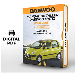 Manuale officina Daewoo Matiz (1998, 1999, 2000, 2001, 2002, 2003, 2004, 2005) 0.8, 1.0 E 1.2