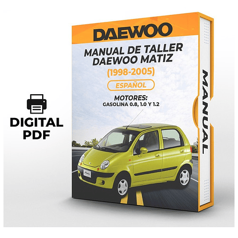 Manuale officina Daewoo Matiz (1998, 1999, 2000, 2001, 2002, 2003, 2004, 2005) 0.8, 1.0 E 1.2