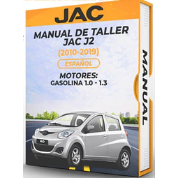 Manuale di officina Jac J2 (2010, 2011, 2012, 2013, 2014, 2015, 2016, 2017, 2018, 2019)