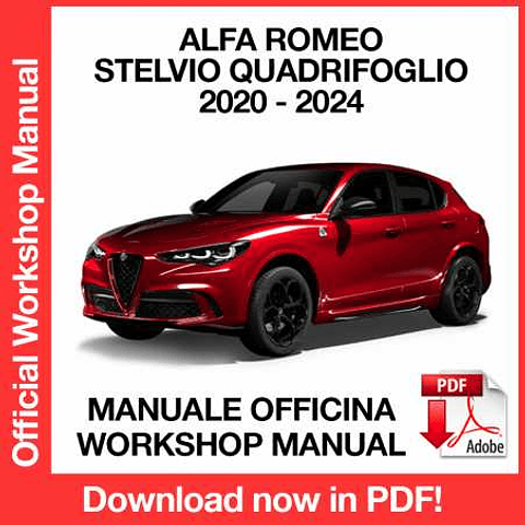 Manuale Officina Alfa Romeo STELVIO QV Quadrifoglio (2020-2024) (EN)