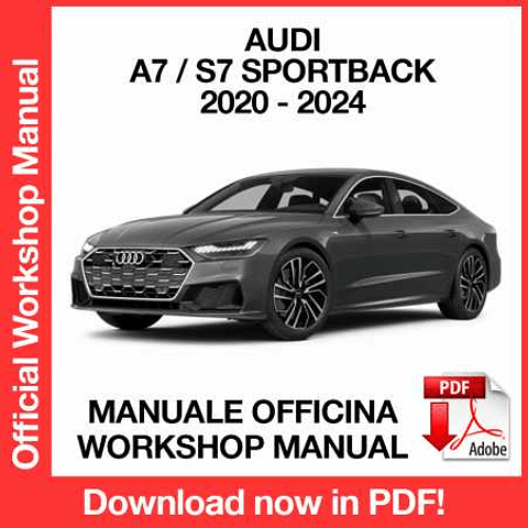 Manuale Officina Audi A7 S7 Sportback (2020-2021-2022-2023-2024) (EN)
