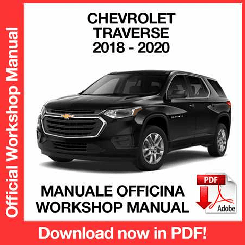 Manuale Officina Chevrolet Traverse (2018-2019-2020) (EN)