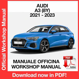 Manuale Officina Audi A3 8Y (2021-2022-2023) (EN)