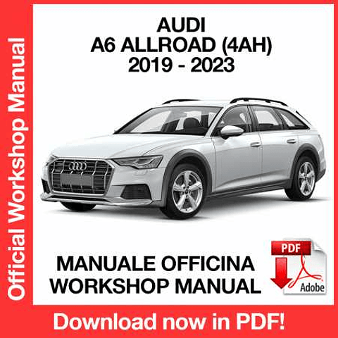 Manuale Officina Audi A6 Allroad 4AH (2019-2020-2021-2022-2023) (EN)