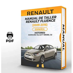 Manuale di officina Renault Fluence (2009-2016) PDF