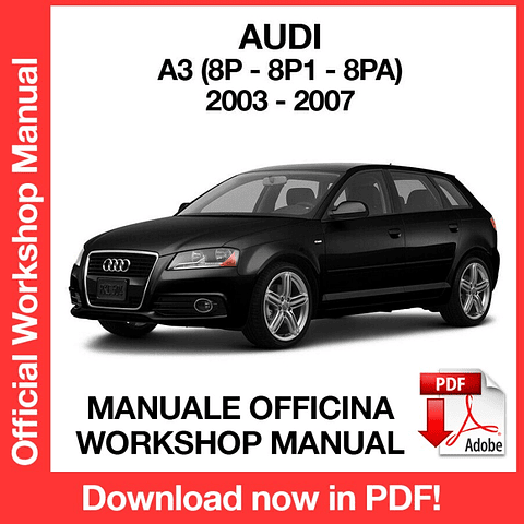 MANUALE OFFICINA AUDI A3 (2003-2004-2005-2006-2007) (EN)