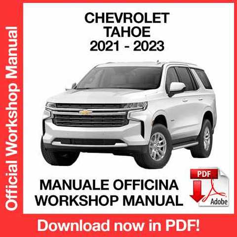 Manuale Officina Chevrolet Tahoe (2021-2022-2023) (EN)