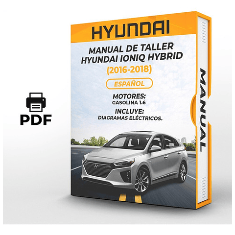 Manuale di officina Hyundai Ioniq Hybrid (2016-2018) PDF
