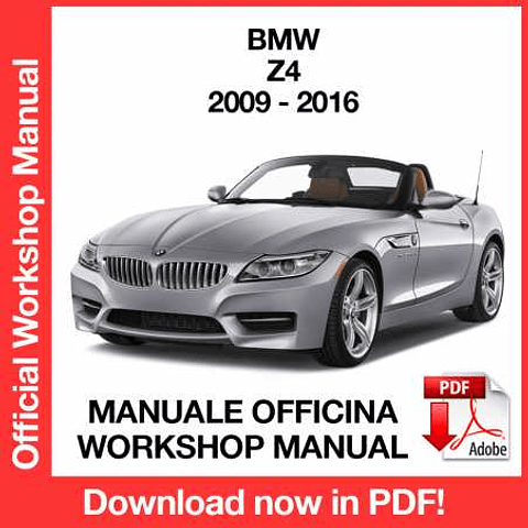 Manuale Officina BMW Z4 E89 (2009-2010-2011-2012-2013-2014-2015-2016) (EN)