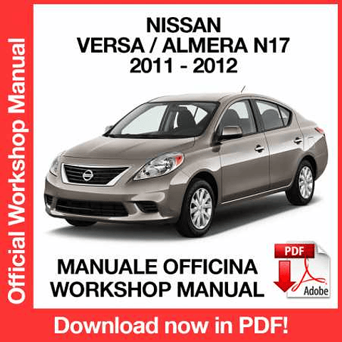 Manuale Officina Nissan Versa Almera N17 (2011-2012) (EN)