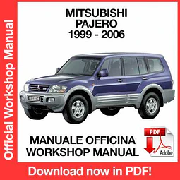Manuale Officina Mitsubishi Pajero (1996-1997-1998-1999-2000-2001- 2002-2003-2004-2005-2006) (EN)