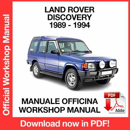 Manuale Officina Land Rover Discovery 1 (1989-1990-1991-1992-1993-1994) (EN)