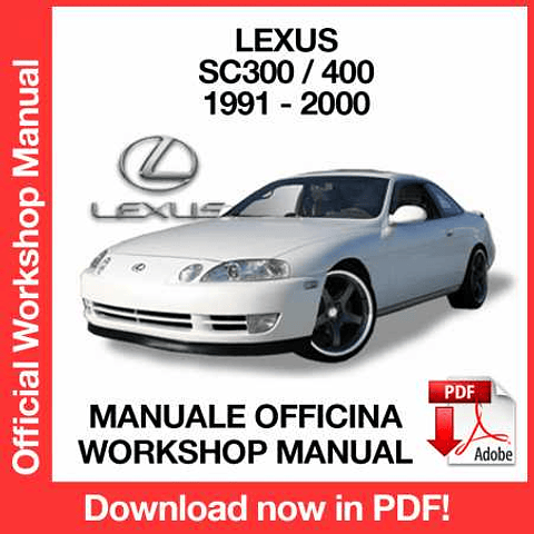 Manuale Officina Lexus SC300 SC400 (1991-1992-1993-1994-1995-1996-1997-1998-1999-2000) (EN)