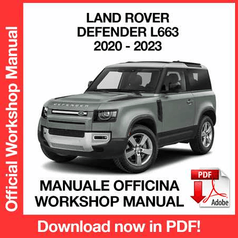 Manuale Officina Land Rover Defender L663 (2020-2021-2022-2023) (EN)